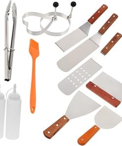 Quality BBQ Tool Kit 12 Pcs Grilling Utensils Stainless Steel BBQ Grill Accessories Easy to Use Perfect Present