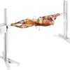 BBQ-PLUS Grill Stand for Ninja Woodfire Outdoor Grills, Portable Adjustable Grill Cart for Ninja OG700 OG800 OG900 Series Smoker Blackstone 17″ Griddle,Folding Table with Shelf 4