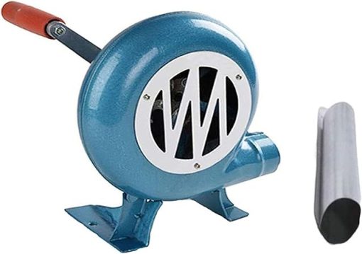 Hand Crank Blacksmith Forge Blower - Iron Gear Popcorn Fan Manual Fan, with Duct Iron Gear Manual BBQ Air Blower, for Camping Boiler Outdoor Cooking Accessories, Easy to Carry(Size:150W)