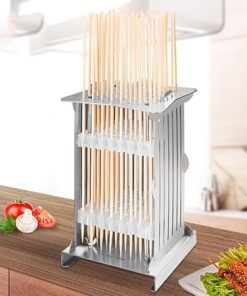 BBQ Skewer Meat Maker, 49 Holes Stainless Steel Kebab Maker Box, Reusable Barbecue Skewer Kebab Machine, Adjustable Height and Anti-Slip, for Home Kitchens Commercial Restaurants Outdoor Picnic 2