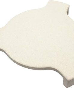 Hongso 18" Ceramic Heat Deflector Pizza Stone Accessories for 18" Large Big Green Egg Grill, Kamado Grills, Char-Griller AKORN Kamado, Indirect Plate Setter with 3 Legs