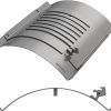 17 inch Round Cast Iron Fire Grate Replacement Parts for XLarge Big Green Egg,Fire Grate Bottom Grate Grill Parts for Weber 22″ Charcoal Grill,XL Big Green Egg Accessories 3