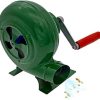 DARZYS Hand Crank Blacksmith Forge Blower, Portable Grill Fire Flame Exciter, Hand Blower with Hand Crank Tool, for Camping/Outdoor Cooking BBQ Air Blower(80W) 3