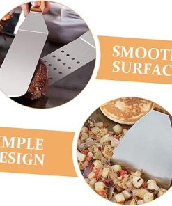 Mipcase BBQ Spatula Set 8pcs Grilling Utensils Scraper Flat Spatula Durable Stainless Steel BBQ Tools for Outdoor Camping Grilling Accessories 2