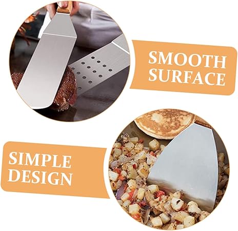 Mipcase BBQ Spatula Set 8pcs Grilling Utensils Scraper Flat Spatula Durable Stainless Steel BBQ Tools for Outdoor Camping Grilling Accessories 2 Mipcase BBQ Spatula Set 8pcs Grilling Utensils Scraper Flat Spatula Durable Stainless Steel BBQ Tools for Outdoor Camping Grilling Accessories - Image 2