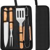 SEFAX Portable Grilling Utensil Kit, 5PCS BBQ Grill Tools Set, Grill Accessories, Grilling and Camping Cooking Utensils Set for Travel, Picnics, RVs, Camping, BBQs, Parties 3