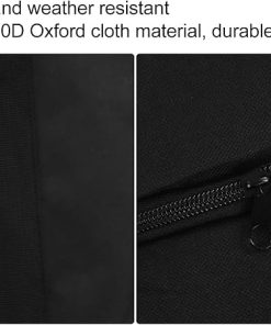 BBQ Tool Bag Portable Waterproof Dustproof Wear Resistant, BBQ Accessories Black BBQ Grilling Tool Storage Tote Bag 74x57x43cm for Beach, Picnic, Camping 2