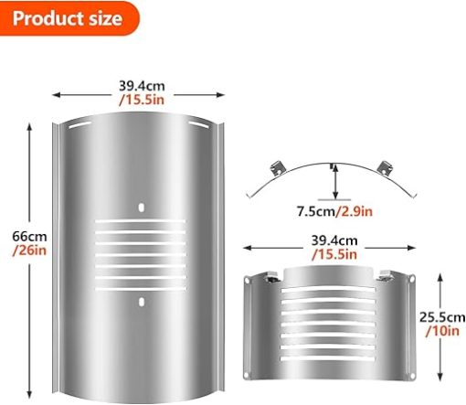 Flame Broiler Kit for Pit Boss PB820 PB850 Series Pellet Grills, Adjustable Flame Broiler Slide Cover and Bottom Kit Grill Replacement Parts for Pit Boss 820D3, 850PS2 and More - Image 2