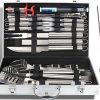 KANDUO BBQ Tool Aluminum Carrying Case, Deluxe Grill Set,32PCS Stainless Steel Grill Accessories with Thermometer,for Camping/Backyard Barbecue - Perfect Grill Gifts for Men