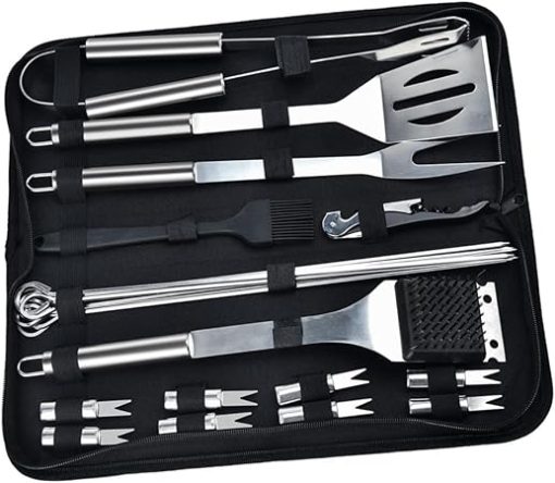 Pc BBQ Tool Set Stainless Steel Grill Accessories for Home and Outdoor Use