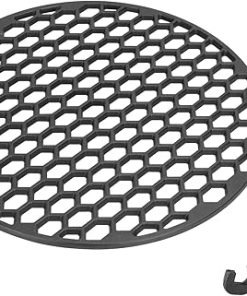 18" Dia Cast Iron Grate with Grate Lifter for Large Big Green Egg, Round Grates for Kamado Joe KJ-23RHC Classic II, Outdoor Gourmet FSOGBG2106 Grill