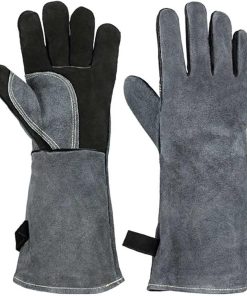 BBQ Grill Gloves Heat Resistant Cooking Baking Barbecue Gloves Oven Mitts Welding Gloves with Long Sleeve