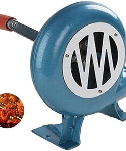 Hand Crank Blacksmith Forge Blower - Iron Gear Popcorn Fan Manual Fan, Heavy Duty Manual Forge Blower, Cooking Manual BBQ Air Blower, for Camping Picnic Stove Barbecue Fire Bellows Accessories ( Size