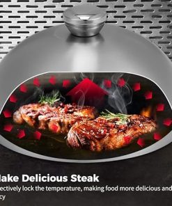Includes Stainless Steel Accessories Griddle Spatula, 3 Pcs Set, for Melting Turner Steel & Press Grill Dome Steak Griddle Chef Camp Kit Steak, Meat Stainless & Grill with Press, Steel Cover 2