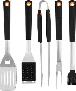 Grill Tools Set Accessories Kit BBQ Tools Set Accessories Stainless Steel Grilling Kit Griddle Grill Spatula Sets