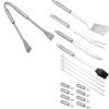 5 in 1 BBQ Multi Tool, BBQ Barbecue Grill Accessories Tools Set Kit Foldable and Portable Grill Tools Set Grilling Utensil Set Stainless Steel Grilling Accessories Gift 3
