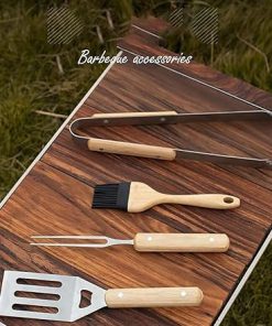 Barbecue kit Barbecue Tool Set, Stainless Steel Barbecue Accessories Complete Outdoor Barbecue Grill UtensilsTools Set for Friends Family 2