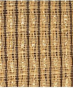 Grill Cloth – Beige/Brown, Gold Stripe, 59″ Wide 2