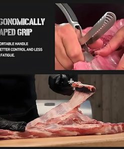 Rib Prep Pro – Rib Prep Tool for BBQ Lovers, BBQ Rib Skinner with Stainless Steel Tip, Rib Prep Tool Membrane Remover for Pork Ribs, Easy Grilling Accessory (Silver（3PCS）) 2