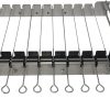 Tabletop Auto Flip Rotisserie Kit Universal Replacement Skewer Kebab Barbecue Grill DS Quick Install spit Outdoor Camping BBQ kebabish Free Width Adjustment Cooking Tool Accessories (DS11LS)