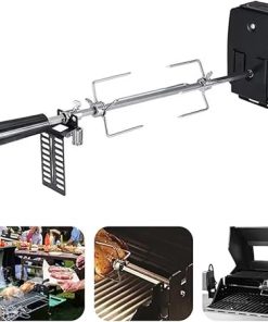 Family Sized BBQ Tool Set with Electric Motor Easy Barbecue Set and Metal Texture for Outdoor Cooking 2