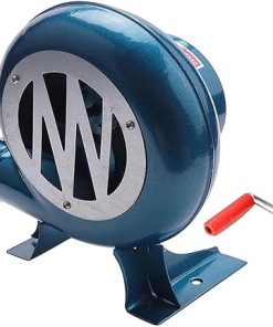 DARZYS Hand Crank Blacksmith Forge Blower, Small Manual Iron Gear BBQ Blower, for Outdoor Cooking Manual BBQ Air Blower(150W)