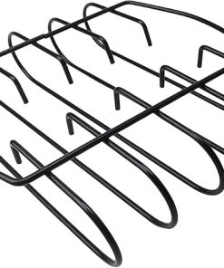 GaRcan Grill Steak Holder Non-Stick Metal Wire Stand Roast Rib Rack Kitchen Utensil Travel Camping Barbecue Tool Accessory