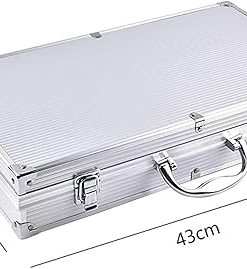 BBQ Grill Accessories Tool Set, 18 PCS Stainless Steel Barbecue Grill Utensils with Aluminum Box, Grilling Tools 2