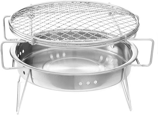 s Mini BBQ Stainless Steel BBQ Folding Barbecue Accessories Portable Kitchen Cooking Tools for Outdoor Camping
