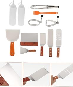 Utensils Kit 12-Piece Stainless Steel Grill Utensils Set for Outdoor Grill Camping Hiking Family Gatherings and Barbecue Cookware 2