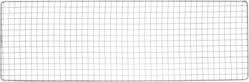 HARFINGTON 2pcs Square BBQ Grill Net 19x62cm Stainless Steel Cross Wire Barbecue Mesh Mat for Baking Smoking Charcoal Grilling Roasting