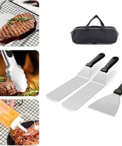 MaGiLL 17 Pcs BBQ Grill Tools Set Portable Stainless Steel Griddle Accessories Kit Griddle Set for Outdoor,Camping,Backyard 2