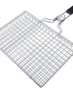 Stainless Steel Round BBQ Grill Mesh Home Roast Bacon Grill Tool Iron Barbecue Accessories Non-Stick BBQ