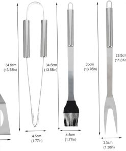 GALPADA 21-Piece BBQ Grill Utensils Stainless Steel Silicone Material for Versatile Use 2