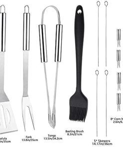 Heavy Duty BBQ Grilling Tool Sets, Stainless Steel BBQ Tool Set Grill Accessories, Portable Grill Barbecue Tool Set with Storage Bag, for Outdoor Camping Barbecue 2