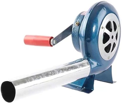 Hand Crank Blacksmith Forge Blower - Iron Gear Popcorn Fan Metal Manual Fan, Manual BBQ Air Blower With Duct Cooking, Grill Fire Starter Flame Exciter, for Hiking/Outdoor Grill Accessories ( Size : 12