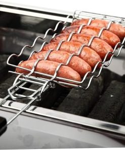 BBQ Tongs Tools Grilling Basket Stainless Steel BBQ Mesh Grill Mat for Grill Skewers Accessories 2