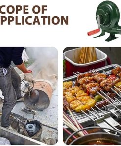 HANABASS Handheld Blower Fan 50mm Portable BBQ Outdoor Utility Blower for Camping and Barbecue 2