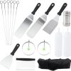 MaGiLL Outdoor BBQ Stainless Steel BBQ Tools Accessories Aluminum Box BBQ Tools Kit 4