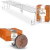 Yukon Glory Griddle Tools Bundle – Includes Griddle Warming Rack for Blackstone Griddle 36” and Cast Iron Scrubber & Grill Brush Set – For Clean and Organized Grilling Workspace