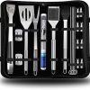 Cheer Collection Griddle Accessories Kit – Griddle Spatula Set of 18, Flat Top Griddle Accessories & Stainless Steel Griddle Grill Accessories for BBQ, Griddle Tool Kit with Griddle Utensils 4