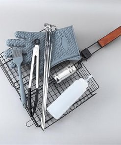 Stainless Steel Barbecue Tool Set Outdoor Barbecue Clip Brush Fork Shovel BBQ Combination 2