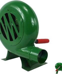Iron Gear Popcorn Fan Manual Fan - Hand Crank Blacksmith Forge BBQ Air Blower, Hand Grill Coal Lighter Blower, Metal Fan Blade, for Camping Picnic Outdoor Acativities Grill Accessories ( Color : 150W