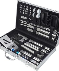 32PCS BBQ Tools Set Grill Accessories for Outdoor Grill Utensils Stainless Steel Grilling Tools Set for Father's Day Birthday Presents, Barbecue Accessories Kit Ideal Grilling Gifts for Men Dad