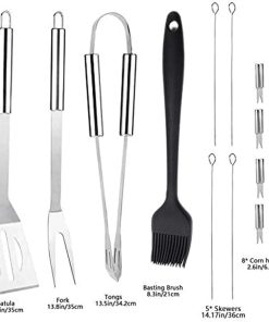 Heavy Duty BBQ Grilling Tool Sets, Stainless Steel BBQ Tool Set Grill Accessories, Portable Grill Barbecue Tool Set with Storage Bag, for Outdoor Camping Barbec 2