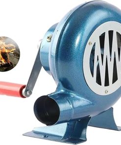 Manual Iron Gear BBQ Blower - Iron Gear Popcorn Fan Manual Fan, Portable Mini Manual Fast Fire Starter, Barbecue Charcoal Grills Stove Accessories, for Outdoor Picnic Camping Cooking Air Blower ( Size