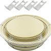 Open Faced Grill Pizza Oven for Gas or Charcoal Grill, Includes Ceramic Pizza Stone 3