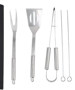 16pcs Stainless Steel BBQ Tool Set, Portable Grilling Tools for Camping, Family Gatherings, Proof and Durably, with Oxford Cloth Storage