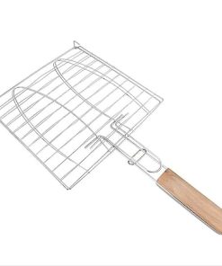 Barbecue Grilling Basket,Grilled Fish Clip Stainless Steel Home Tool Accessories with Handle Barbecue