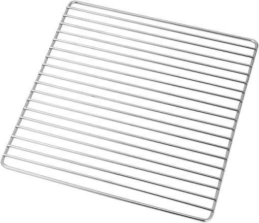 BBQ Grill Mesh Barbecue BBQ Grill Net Stainless Steel Rack Grid Grate Replacement for Camping Home Outdoor Camping Barbecue Accessories Tool Fish Grilling Basket
